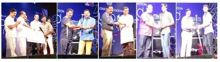 Kerala Cricket Association annual award winners