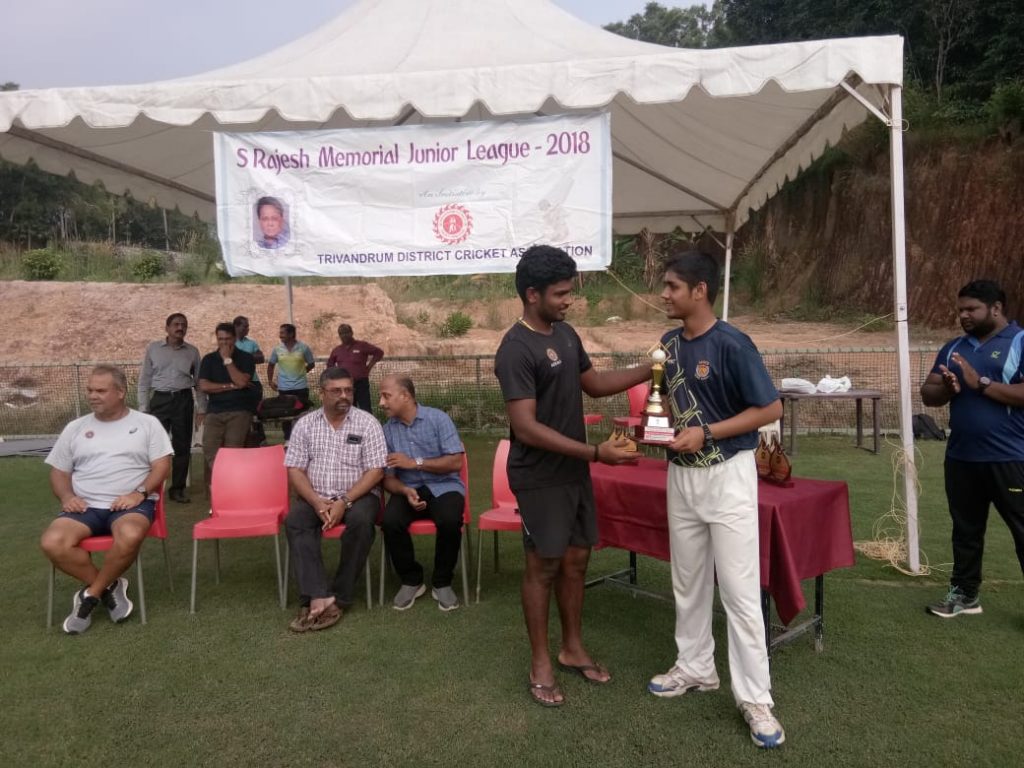 Harshveer singh Player of the tournament